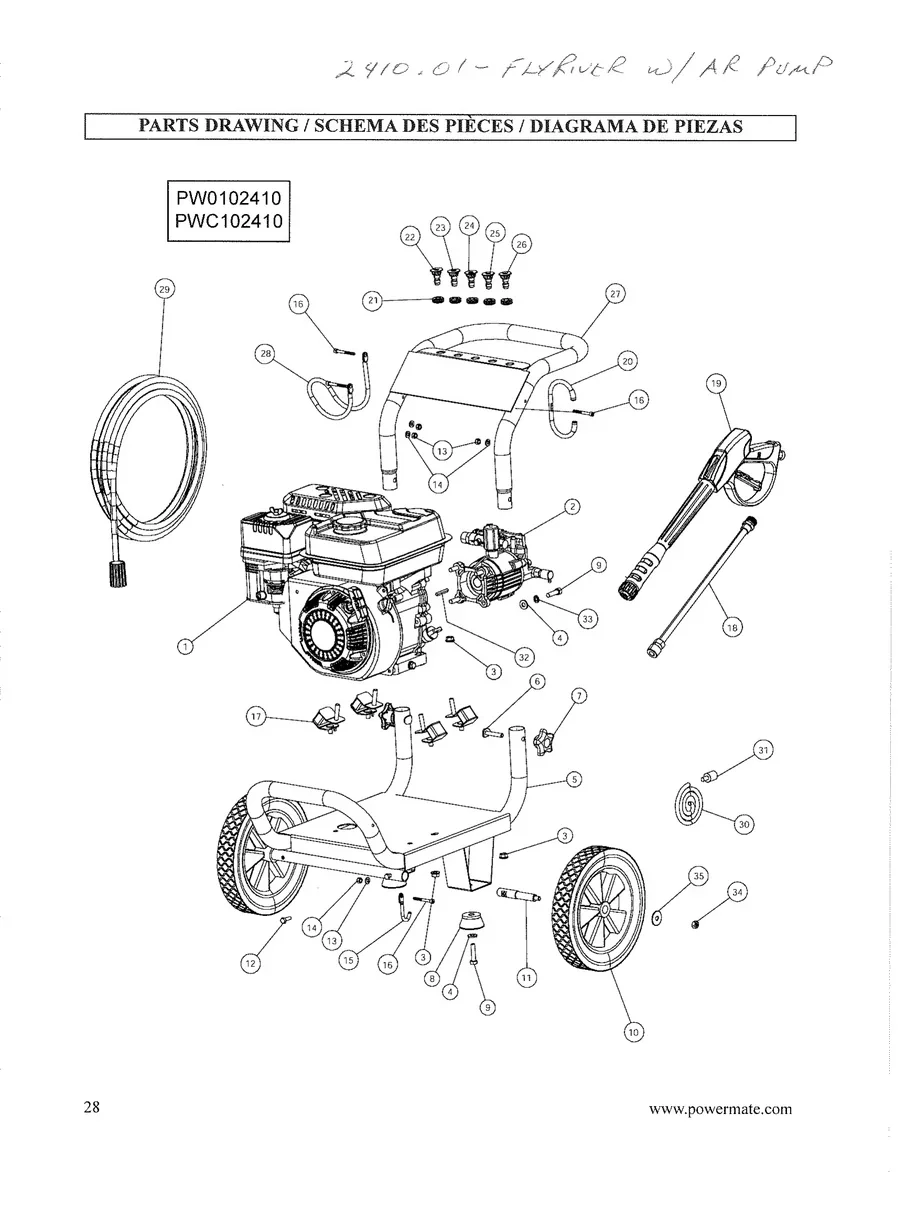 COLEMAN POWERMATE, PW0102410.01, IPL.1